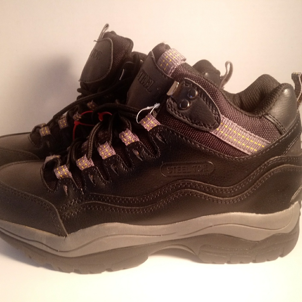 Black Steel Toe Boots